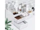 Cosmetics and Jewelry Organizer with 2 Drawers, White