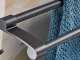Double Wall-Mounted Bathroom Towel Rack, Black