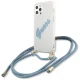Guess iPhone 12 / 12 Pro Case Script Vintage, Blue