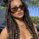 Kanekalon Synthetic Afro Braids for Hairstyles 60cm, Brown