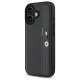 BMW iPhone 16 Case M Perforated Tricolor Detail Line - Dark Gray