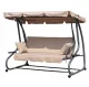 Multigarden 3-Seater 2-in-1 Garden Swing, Beige