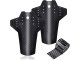 Universal MTB Bike Mudguard Set Front and Rear for 24–28 Inch Wheels, Black