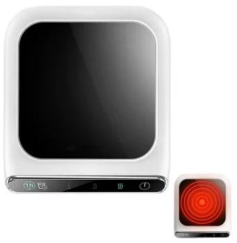 USB Mug Warmer, Black/White