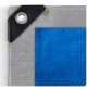 Heavy Duty Waterproof Tarpaulin 6x10 m 120 gsm Plonos PL-500, silver-blue