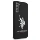 Samsung Galaxy S21 (SM-G991) US Polo Silicone Logo Case Cover (USHCS21SSLHRBK), Black