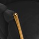 Velvet Salon Chair 4Rico QS-GW06G Ergonomic, Black