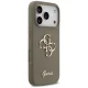Guess iPhone 17 Pro Case Silicone Big 4G Script, Brown