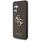 Guess Grained Big 4G Logo Case for Samsung Galaxy S25 Plus Brown