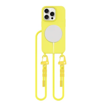Tech-Protect iPhone 15 Pro Case MagNecklace MagSafe, Yellow