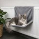 Hanging Cat Hammock Bed for Radiator, Light Grey, 31x46 cm