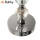 Ruhhy Set of 3 Glamour Candlesticks, Silver