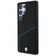 BMW Leather Textured and Smooth MagSafe Case for Samsung Galaxy S25 Ultra Black