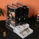Jewelry organizer with 3 vertical drawers, acrylic
