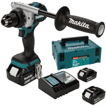 Makita DDF492RG3J Cordless Drill Driver, 18V, 3x 6.0Ah