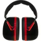 uvex K3 Earmuffs Hearing Protection, 33 dB, Black / Red