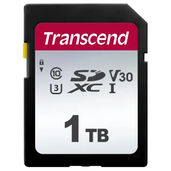 Transcend SDXC 300S 1TB Class 10 UHS-I U3 V30 Memory Card