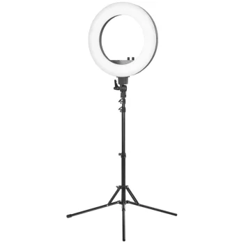 Activeshop 18" 48W LED Ring Light with Tripod, Black
