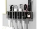 Wall-Mounted Toothbrush Holder with Toothpaste Dispenser & Cups