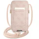 Guess 4G Big Metal Logo 6.7\'\' Phone Handbag, Pink