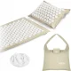 NEO Sport NS-902 Acupressure Acupuncture Massage Mat Set with Pillow, 70x44cm, Grey-White