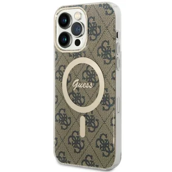 Guess iPhone 15 Pro Max Case IML 4G MagSafe, Brown