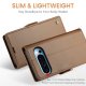 Google Pixel 9 Pro XL CASEME Wallet Magnetic Leather Case Cover, Brown