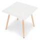 ModernHome Square Kitchen and Dining Table 80x80 cm, White
