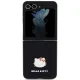 Hello Kitty Samsung Galaxy Z Flip 5 Case Metal Logo Kitty Head, Black