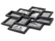 3D Photo Frame for 10 Photos, Black