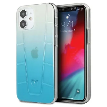 Mercedes iPhone 12 mini Case Transparent Line, Blue