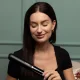 Huslog BE-500334 Hair Straightener with LED Display, Black