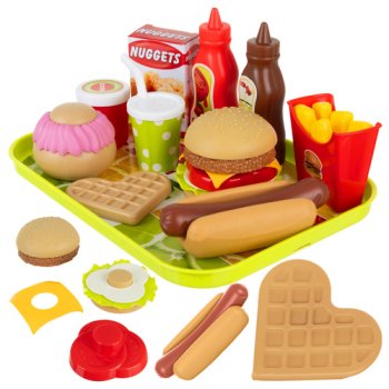 Toy Food Fast Food Playset Iso Trade 26321, 26 Pieces