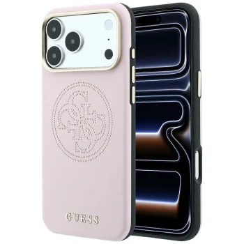 Guess Perforated 4G MagSafe Case for iPhone 17 Pro / 18 Pro - Pink