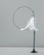 Interactive Cat Wand Toy with Suction Cup and Feathers, 95 cm