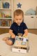 Деревянный кассовый аппарат для детей со сканером и картой ECOTOYS