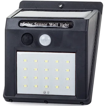 Solar Lamp with Motion and Dusk Sensor, 20 LED