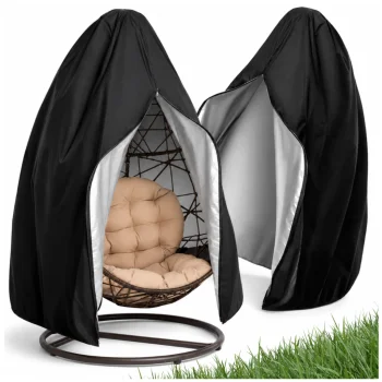 Waterproof Cover for Hanging Garden Chair 190x115 cm, Black