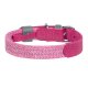 Waudog Classic Dog collar with QR code size M, Pink