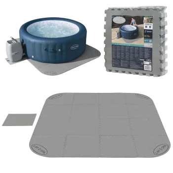 Bestway 60334 Pool / SPA Floor Protector Foam Mat Puzzle, 50x50 cm, 16 pcs, Grey