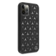 Mercedes iPhone 12 Pro Max Case Silver Stars Pattern, Black