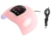 54W UV LED Nail Lamp Dryer for Gel Polish, 18 Beads, USB Powered, Pink