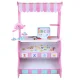 Kids Wooden Market Stall Store Pretend Play Toy, Pink