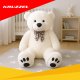 Kruzzel Large Plush Teddy Bear 140cm Soft Cuddly Toy 26091, Cream