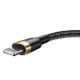 USB to Lightning Cable Baseus Cafule 1.5A 2m Gold/Black