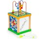 Деревянный развивающий куб ECOTOYS с сортером, лабиринтом и доской