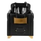 Gabbiano Toledo Hairdressing Washbasin Black and Gold