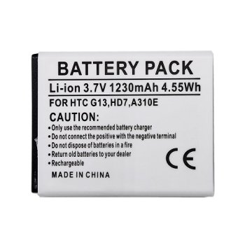 HTC Battery for HD3 HD7 Wildfire S 1230mAh