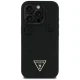 Guess Grained Hot Stamp Peony Triangle Logo MagSafe Phone Case Cover iPhone 16 Pro Max - Black