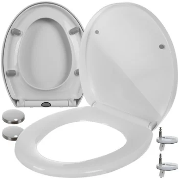 Ruhhy 00024547 Soft-Close Toilet Seat, White